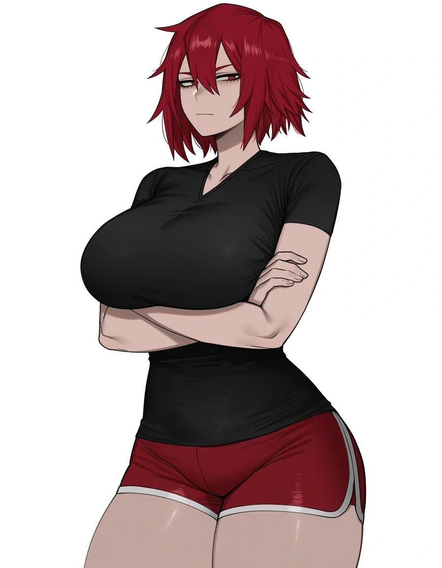 looks like she's 40 years old  ,Mature female ,Mitsuki Bakugo, My Hero Academia, Tight black short shirt, red shorts, thick thighs and huge breasts, 1 woman, female focus, arms crossed, serious look, white background 




[ratatatat74] Bad Ending Party,, hentai_studio_quality, hentai_studio_quality, hentai_studio_quality, hentai_studio_quality, hentai_studio_quality, hentai_studio_quality, hentai_studio_quality, hentai_studio_quality