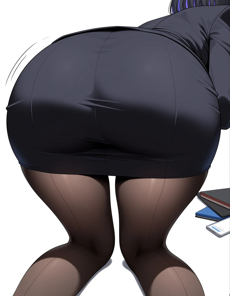 best quality, explicit detail, solo female, cat_girl , office wear, bent over, anime style, hentai_studio_quality