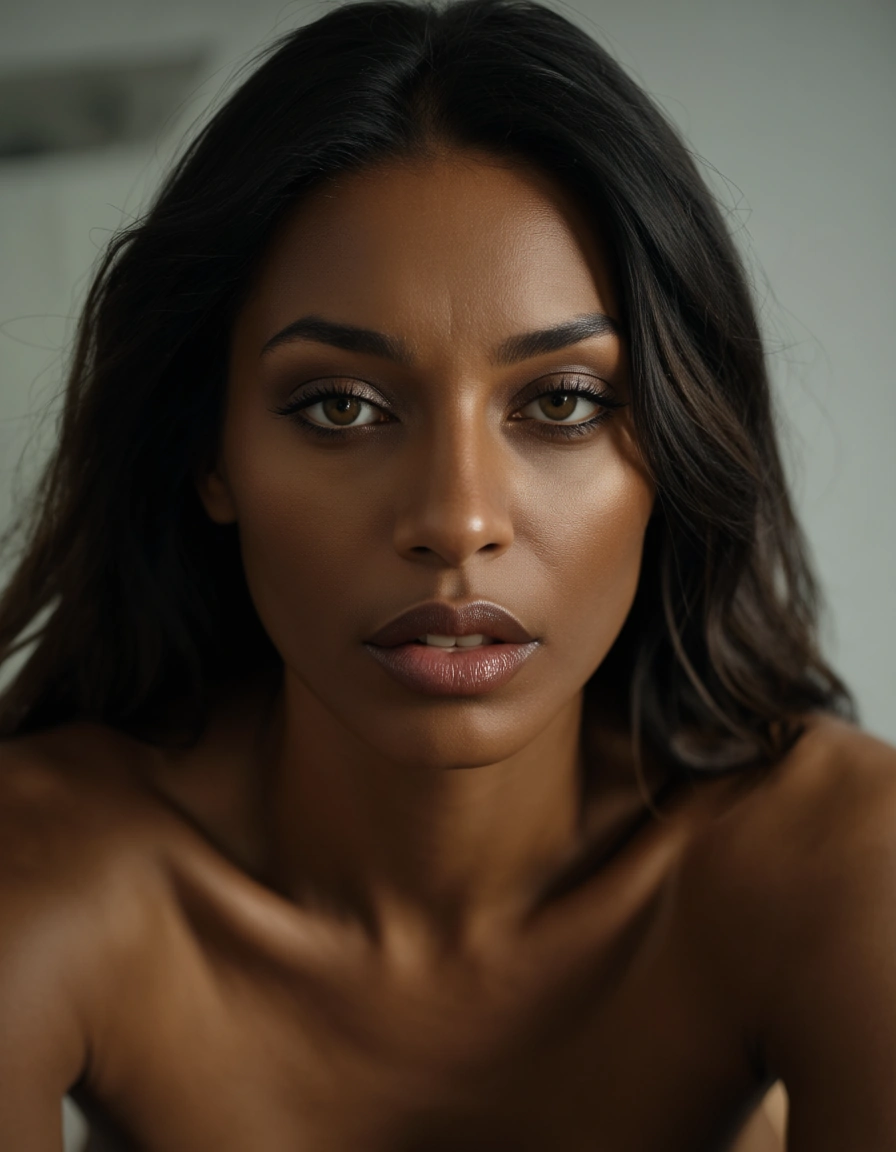 brown skin, nude jerking me off, score_9, score_8, candid photo, realistic skin texture, visible skin pores, film grain, depth of field