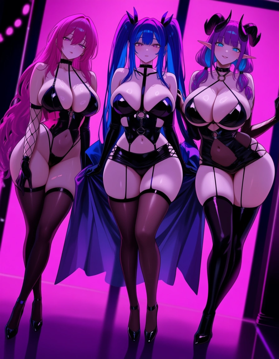#multiple_girls, #wide_shot , lesbian_orgy, hentai_studio_quality