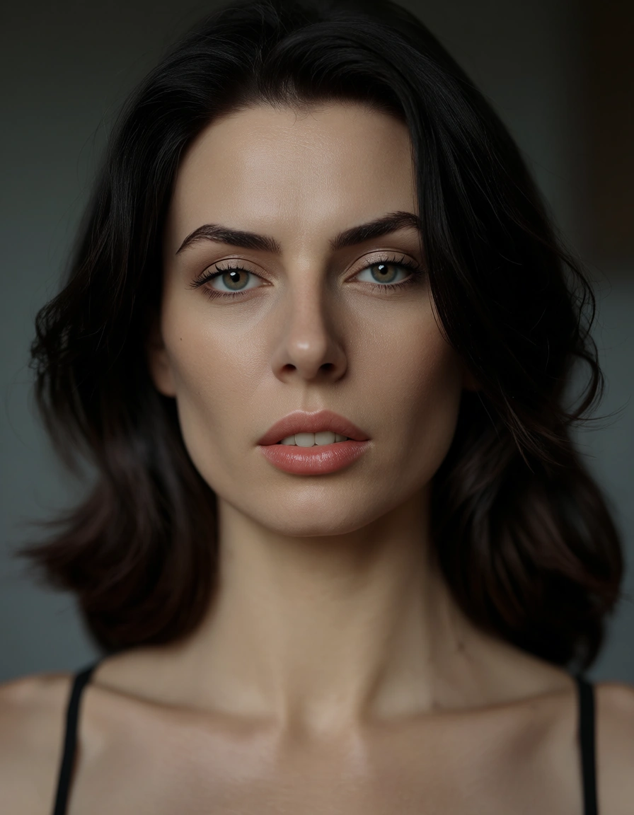 Real nackt schwarze Haare behaart, score_9, score_8, candid photo, realistic skin texture, visible skin pores, film grain, depth of field