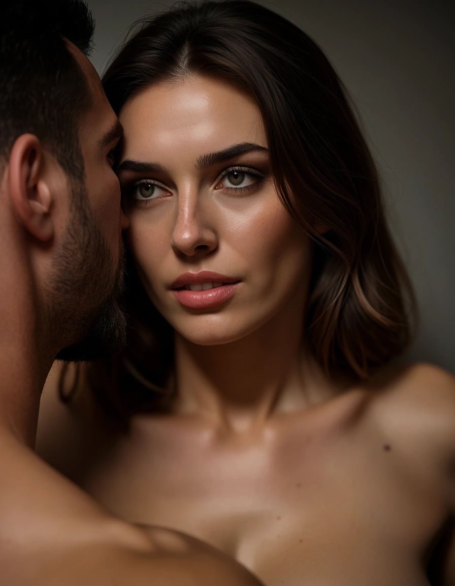I want the woman to be naked with a man., score_9, score_8, candid photo, realistic skin texture, visible skin pores, film grain, depth of field, score_9, score_8, candid photo, realistic skin texture, visible skin pores, film grain, depth of field