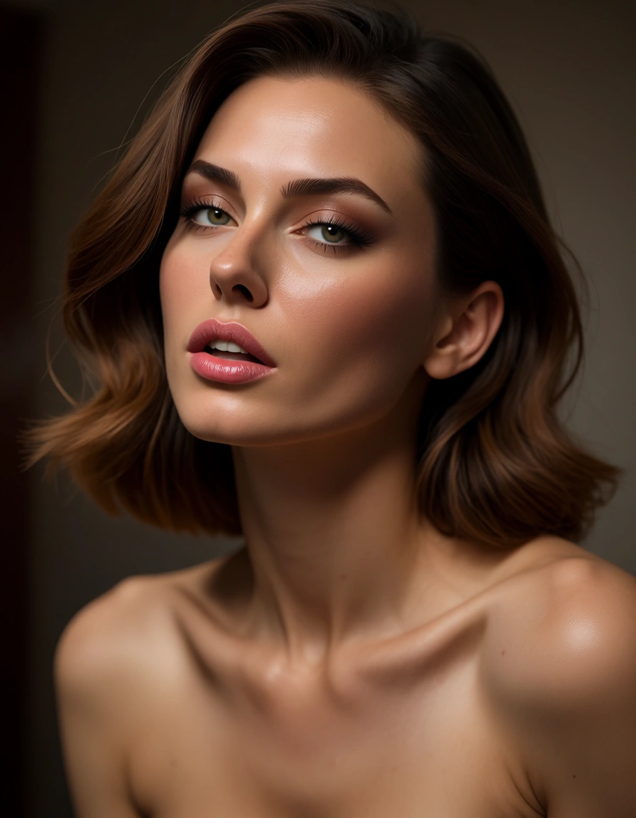 Sexy woman get creampied, score_9, score_8, candid photo, realistic skin texture, visible skin pores, film grain, depth of field