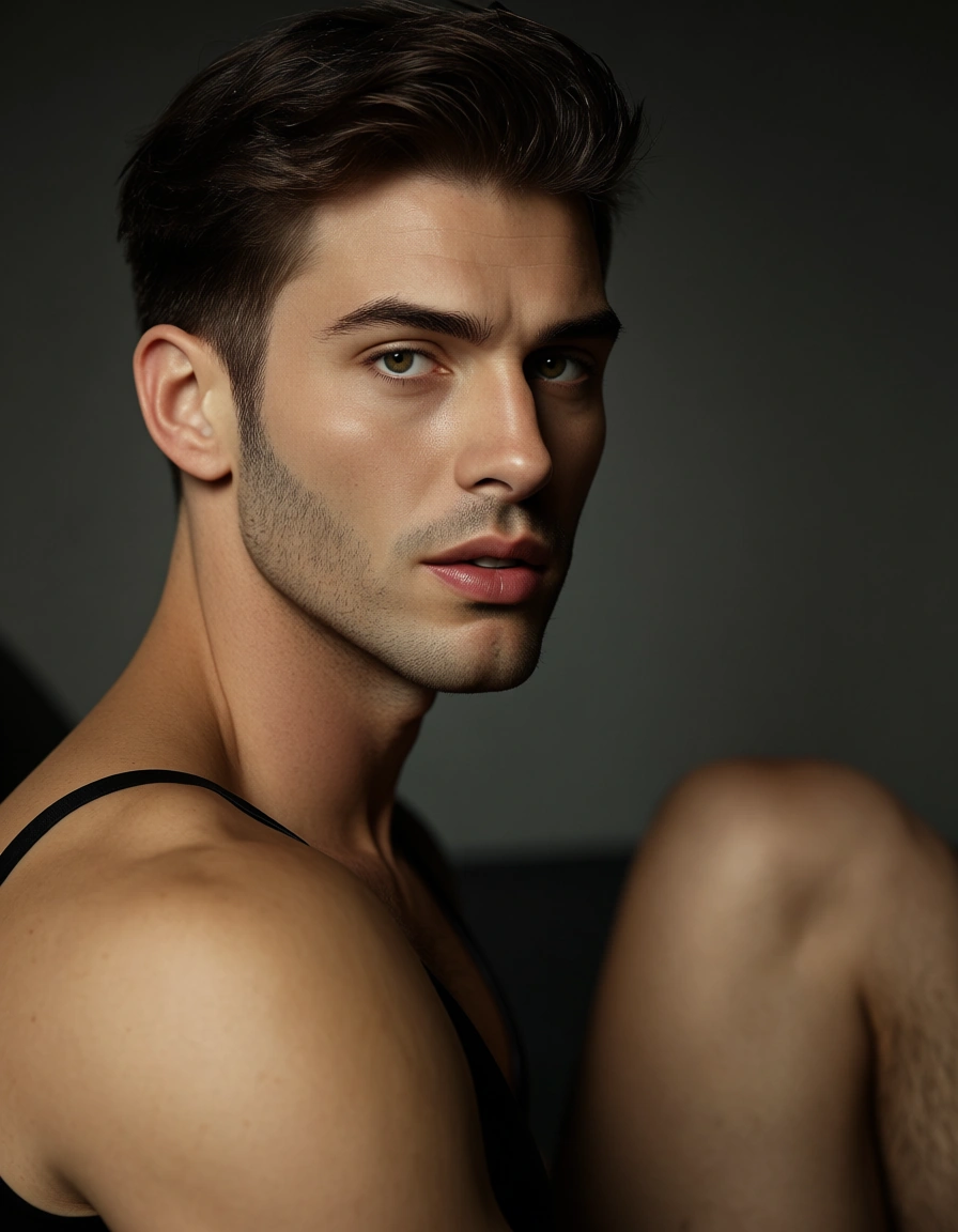 8k, sharp focus, detailed skin, three-quarter view, leg up, skindentation, depth of field, lifelike render, gay, athro wolf,, score_9, score_8, candid photo, realistic skin texture, visible skin pores, film grain, depth of field