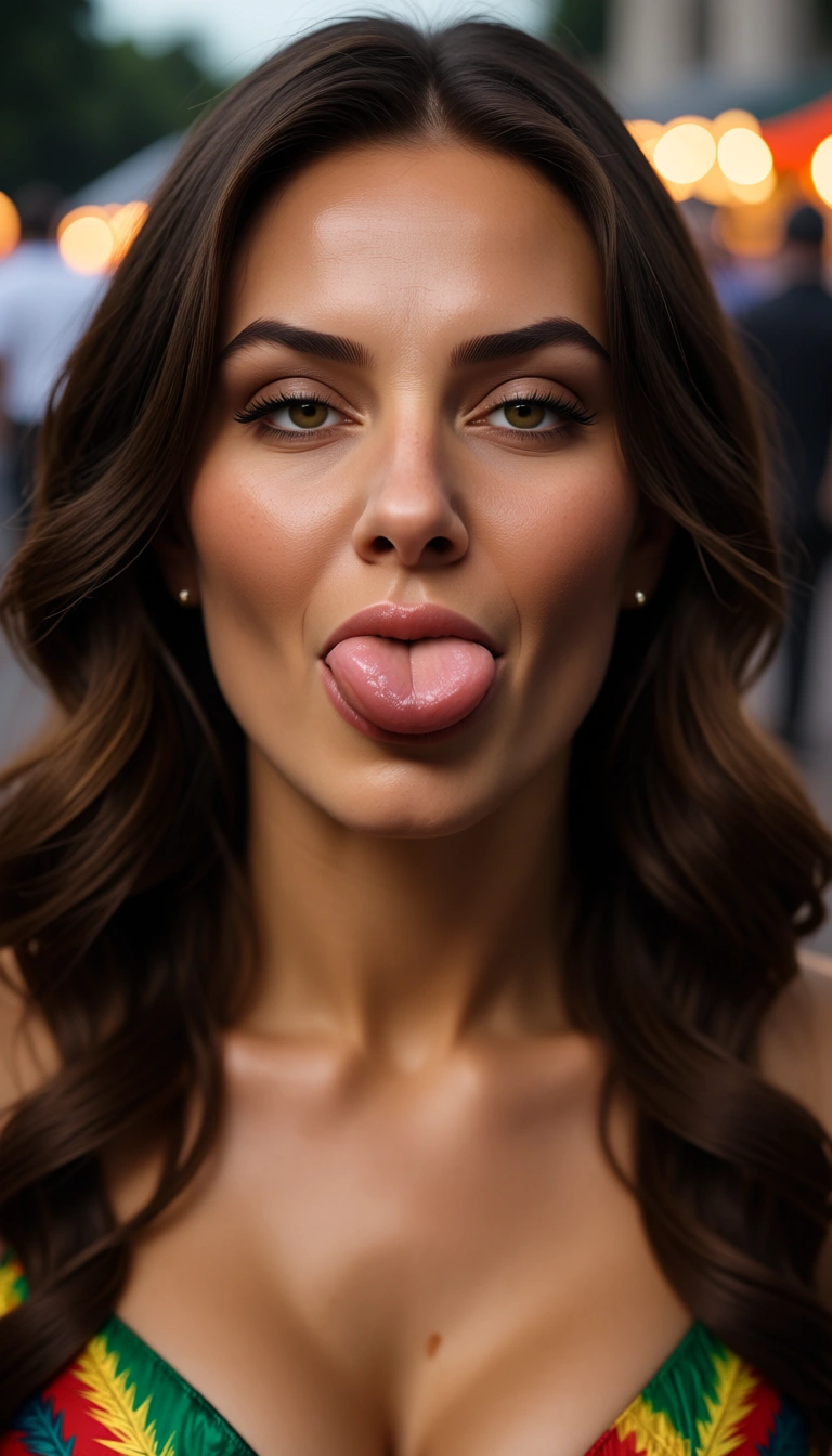 Mardi Gras woman sucking fick