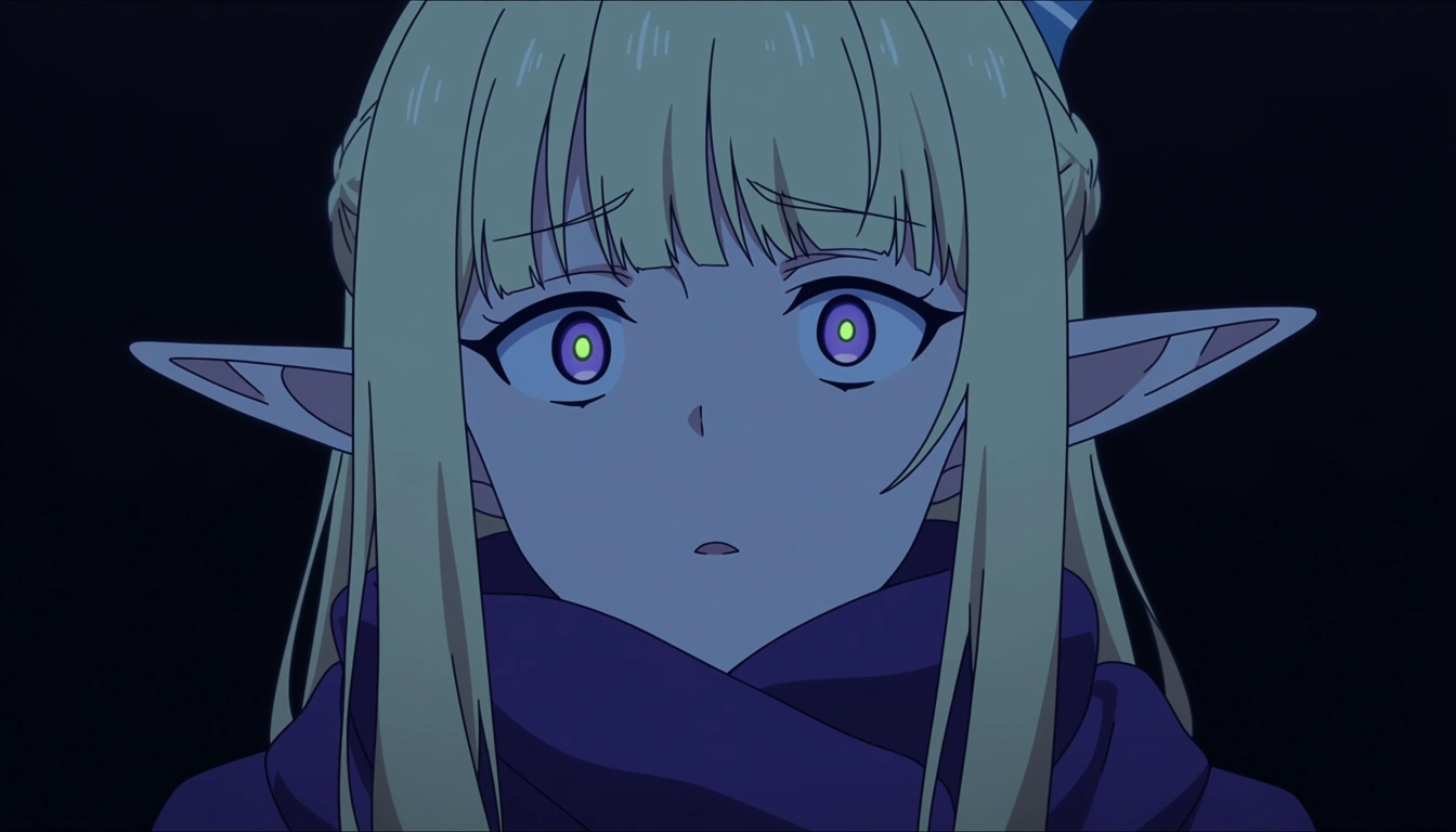 highly detailed, natural lighting, elf girl, scarf, ribbon, titfuck, medium shot, ambient glow, natural skin texture