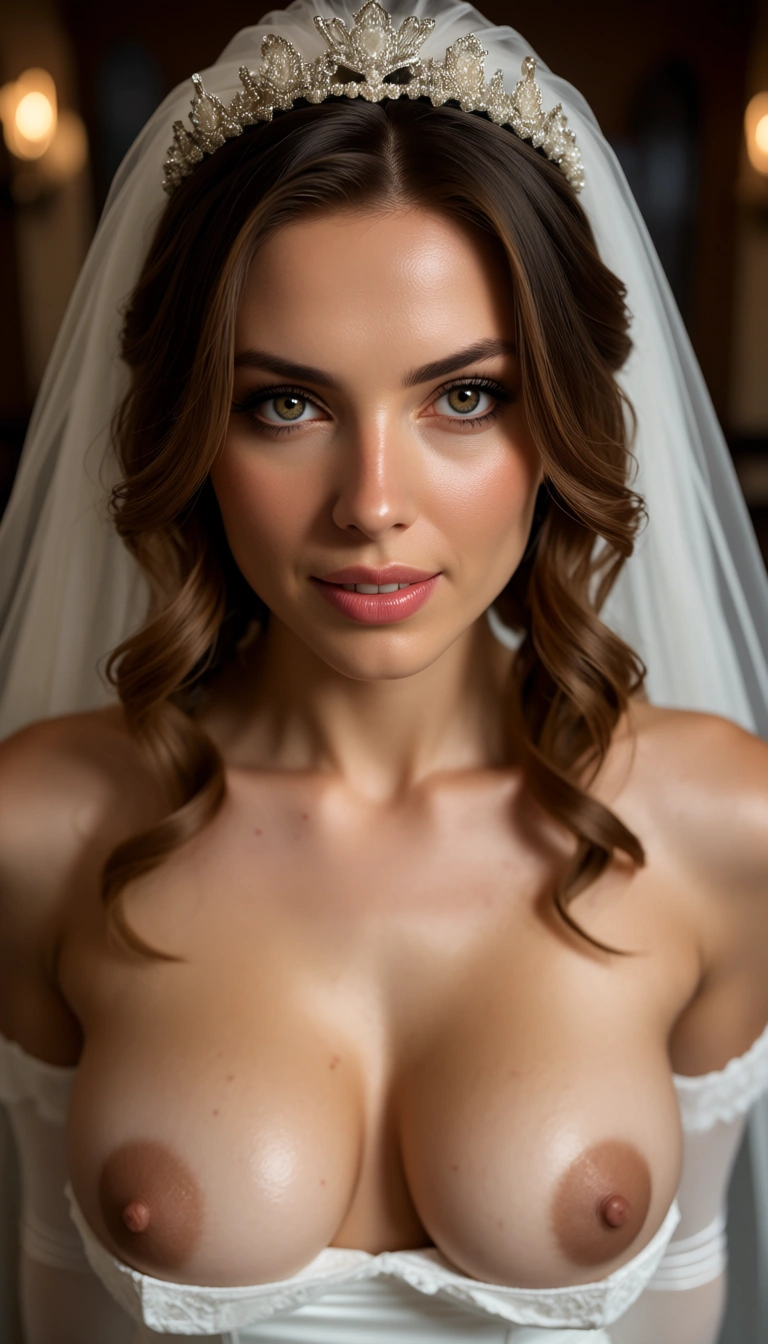 professional photo, high detail, bride , stripptease , breasts_out , RAW photo