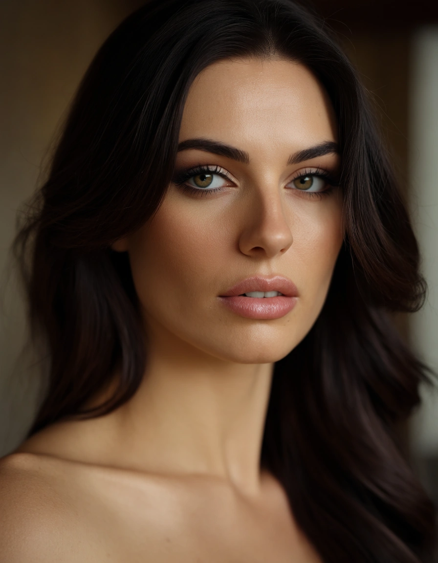 tipo ideal belleza arabe atributos normales y altetico desbudo frontal cuepo compleo, score_9, score_8, candid photo, realistic skin texture, visible skin pores, film grain, depth of field