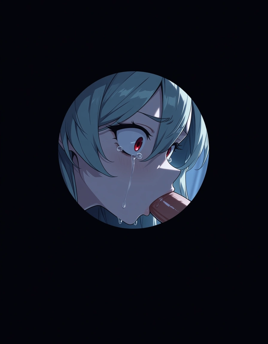 masterpiece , miranda lawson , glory_hole , fellatio , profile , crying , scared , hentai_studio_quality, hentai_studio_quality