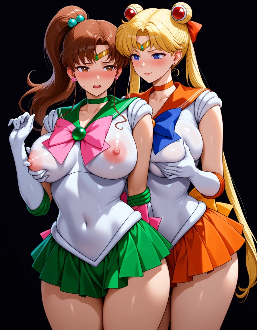 masterpiece, sailor_jupiter , sailor_mercury , yuri, french_kiss , groping , explicit anime render, hentai_studio_quality