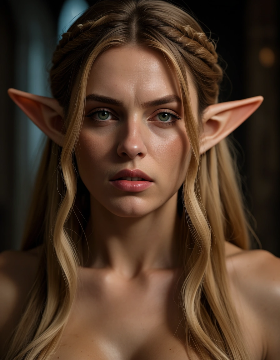 elf getting gangbanged, score_9, score_8, candid photo, realistic skin texture, visible skin pores, film grain, depth of field