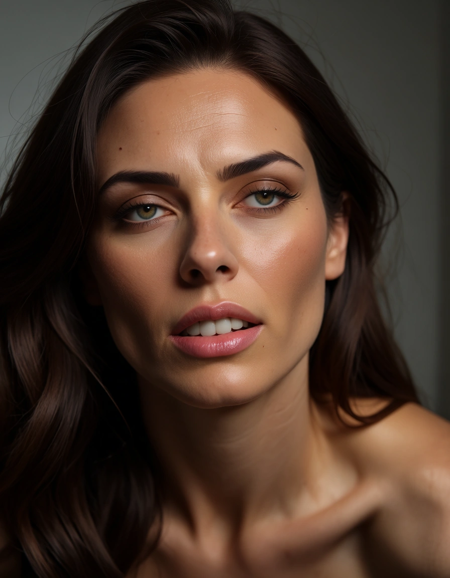 a woman getting fucked in an ally, score_9, score_8, candid photo, realistic skin texture, visible skin pores, film grain, depth of field
