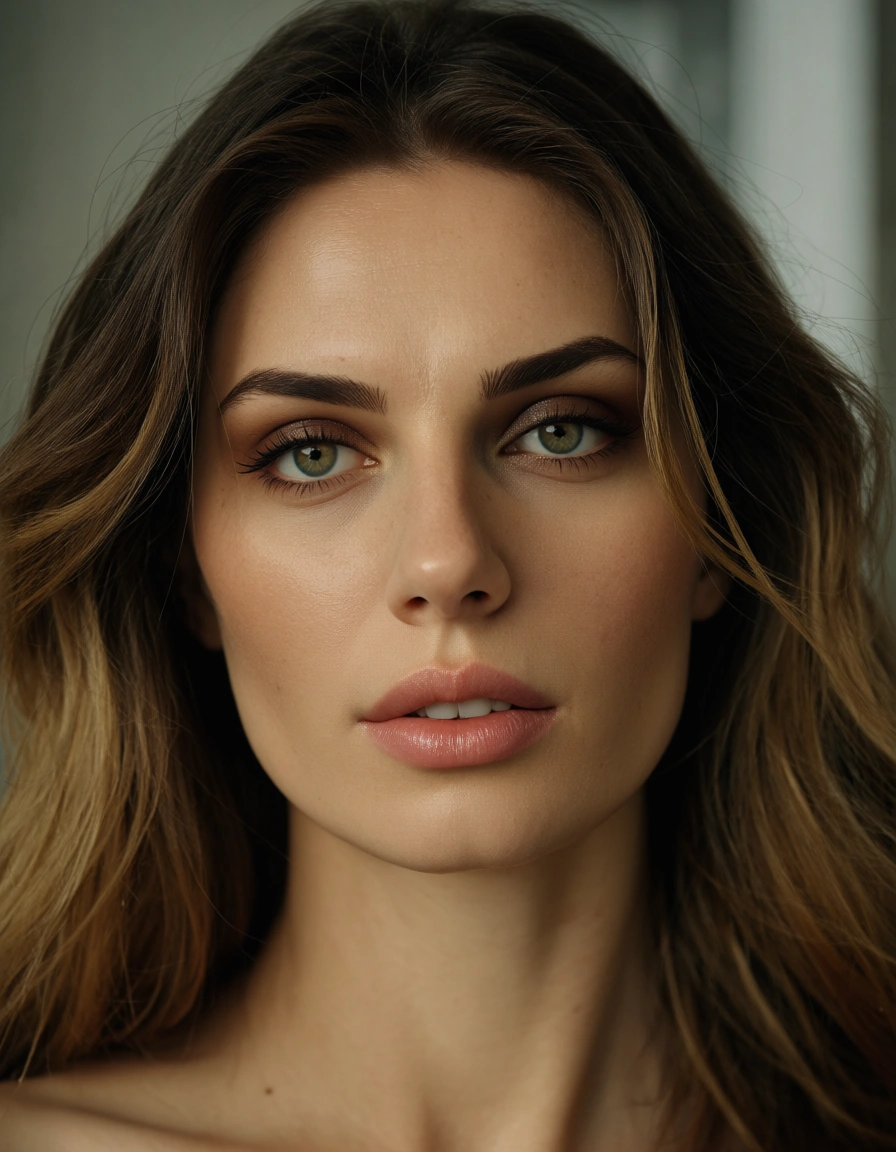 latina unter dem schreibtisch, heimlich, viele details, score_9, score_8, candid photo, realistic skin texture, visible skin pores, film grain, depth of field