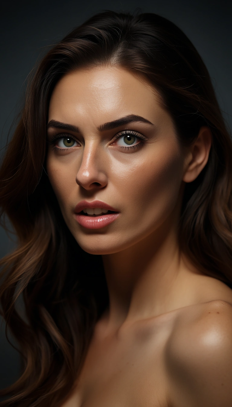 studio quality, sharp focus, close-up, office lady, titfuck, bare shoulders, wild energy, photorealistic