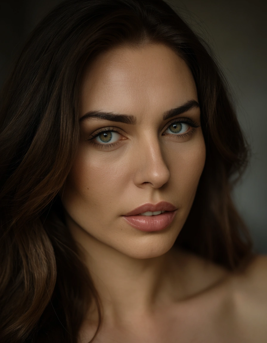 Bbw, score_9, score_8, candid photo, realistic skin texture, visible skin pores, film grain, depth of field