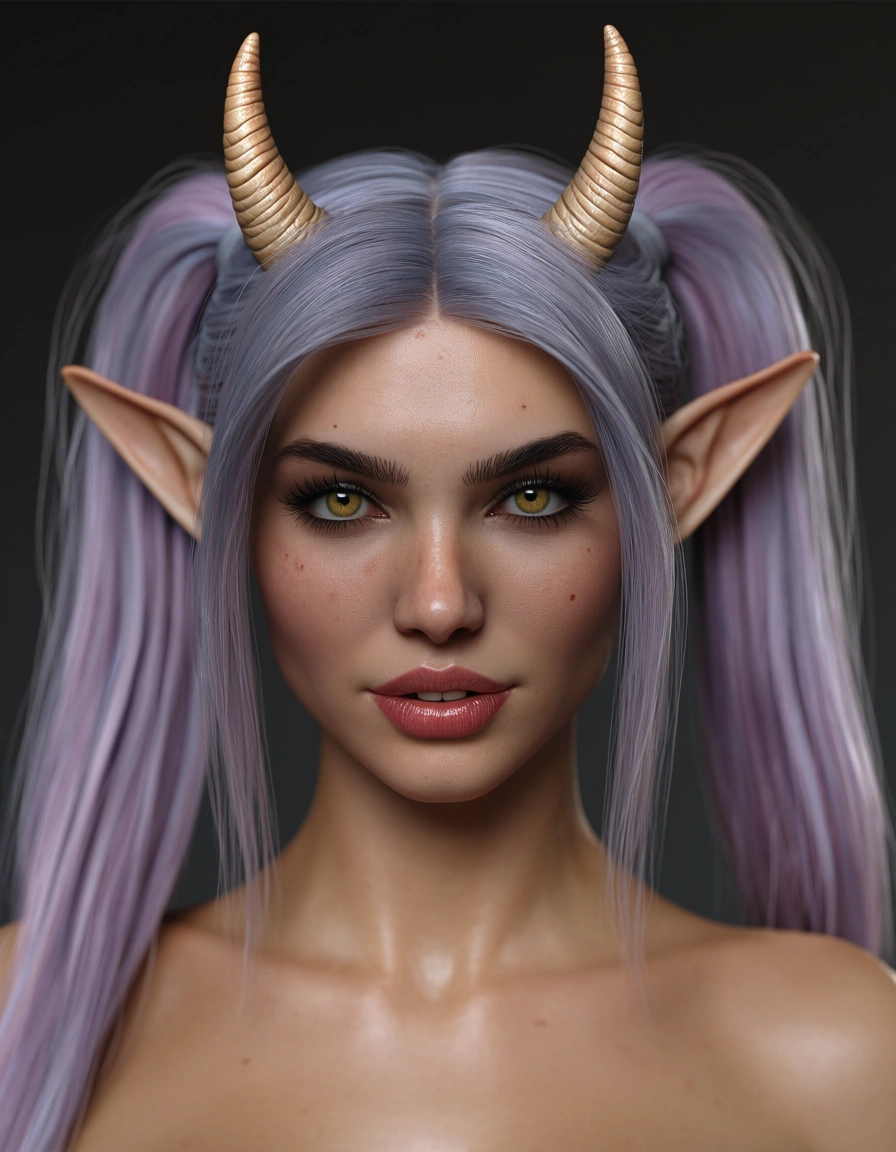 best quality, hyperrealistic, bunny woman, twintails, horns, creampie, lifelike render, score_9, score_8, candid photo, realistic skin texture, visible skin pores, film grain, depth of field
