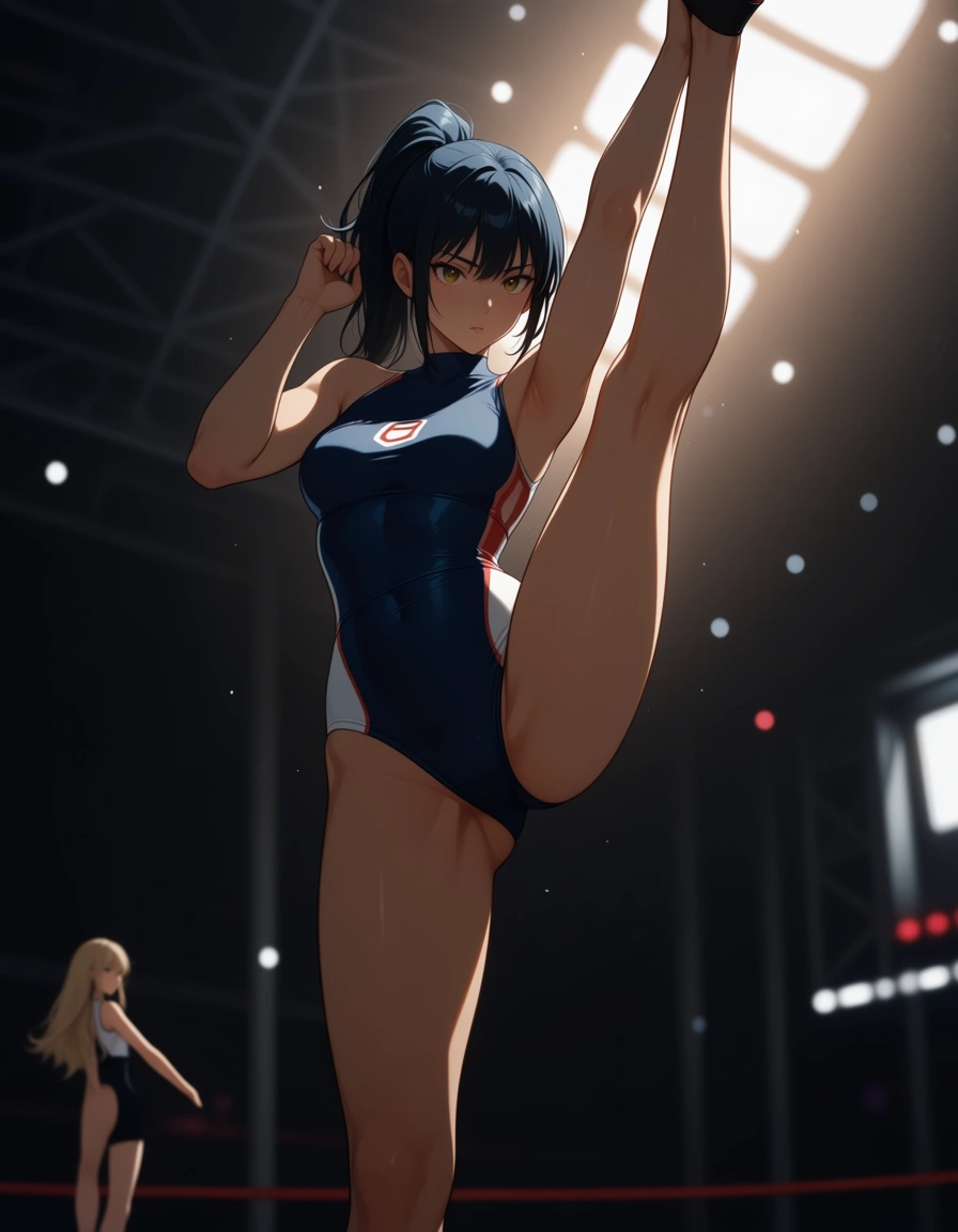 sharp focus, 8k uhd, 2girls, leg up, athletic build, sunlight, wild energy, film photography, hentai_studio_quality
