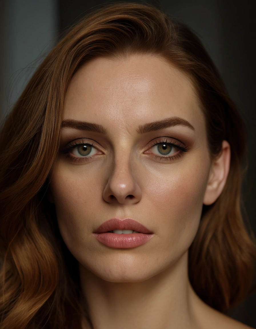 Redhead porn, score_9, score_8, candid photo, realistic skin texture, visible skin pores, film grain, depth of field