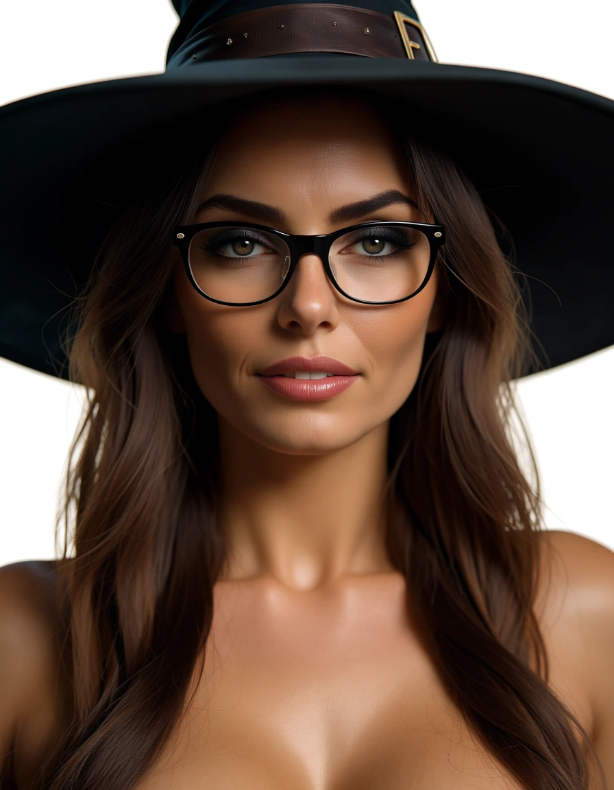 best quality, hyperrealistic, portrait, witch, anal sex, glasses, transparent background, confident gaze, lifelike render, score_9, score_8, candid photo, realistic skin texture, visible skin pores, film grain, depth of field