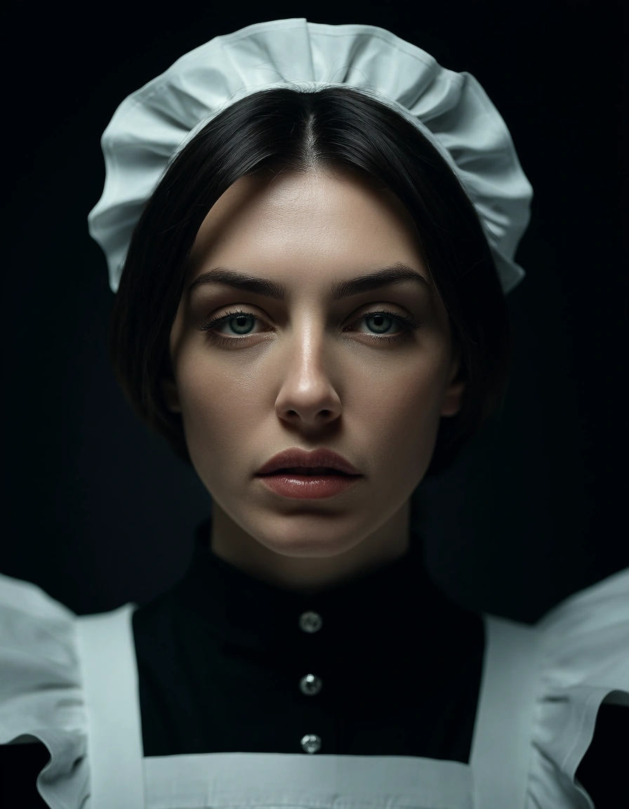 studio quality, sharp focus, maid, shirt, 69 position, dramatic lighting, cinematic realism, score_9, score_8, candid photo, realistic skin texture, visible skin pores, film grain, depth of field