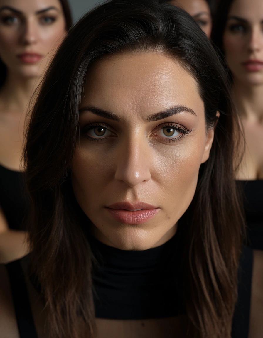 professional photo, high detail, 4women, pantyhose, creampie, cool tones, natural skin texture, score_9, score_8, candid photo, realistic skin texture, visible skin pores, film grain, depth of field