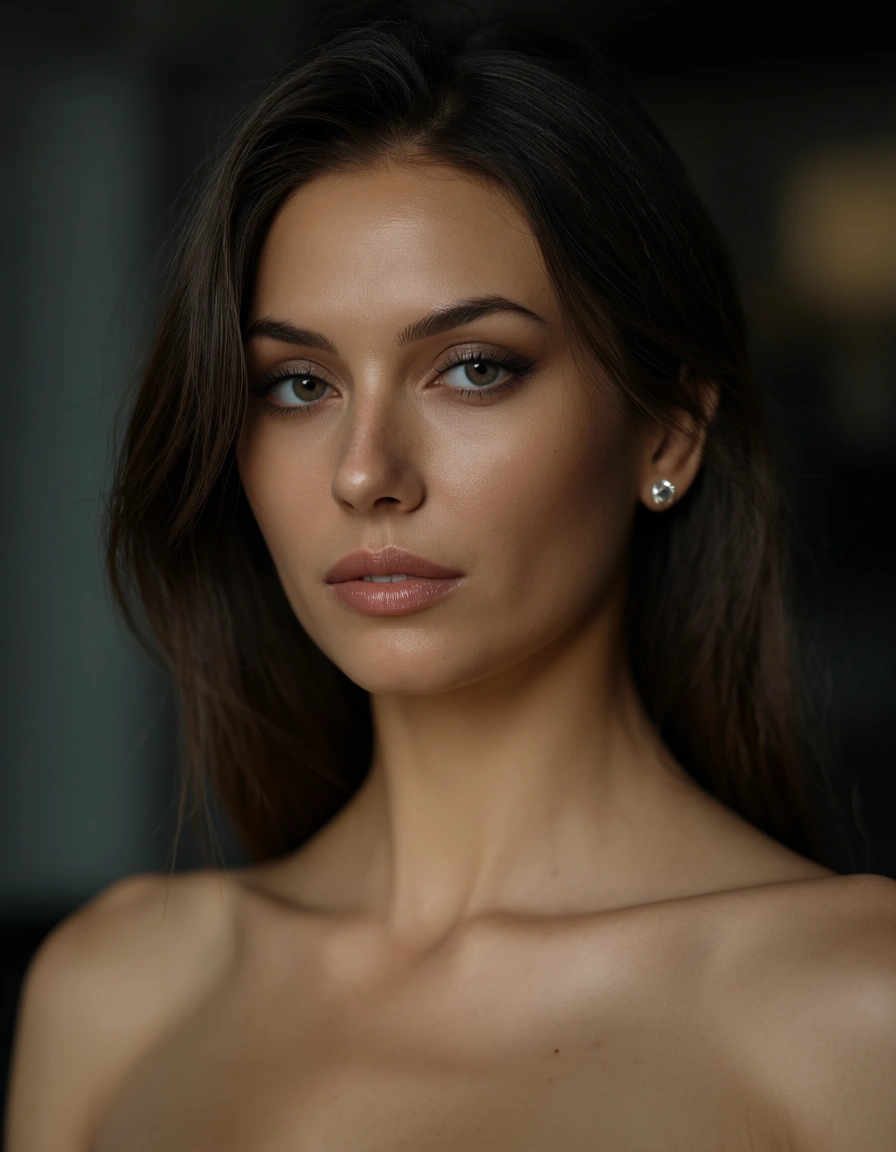 Buatkan cewek indonesia sedang meremas dada, score_9, score_8, candid photo, realistic skin texture, visible skin pores, film grain, depth of field