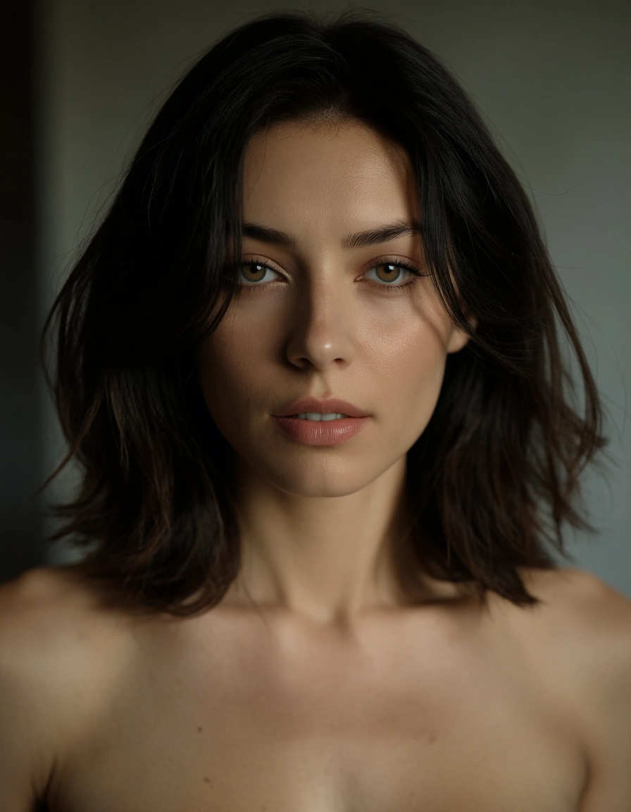 asuka nude, score_9, score_8, candid photo, realistic skin texture, visible skin pores, film grain, depth of field