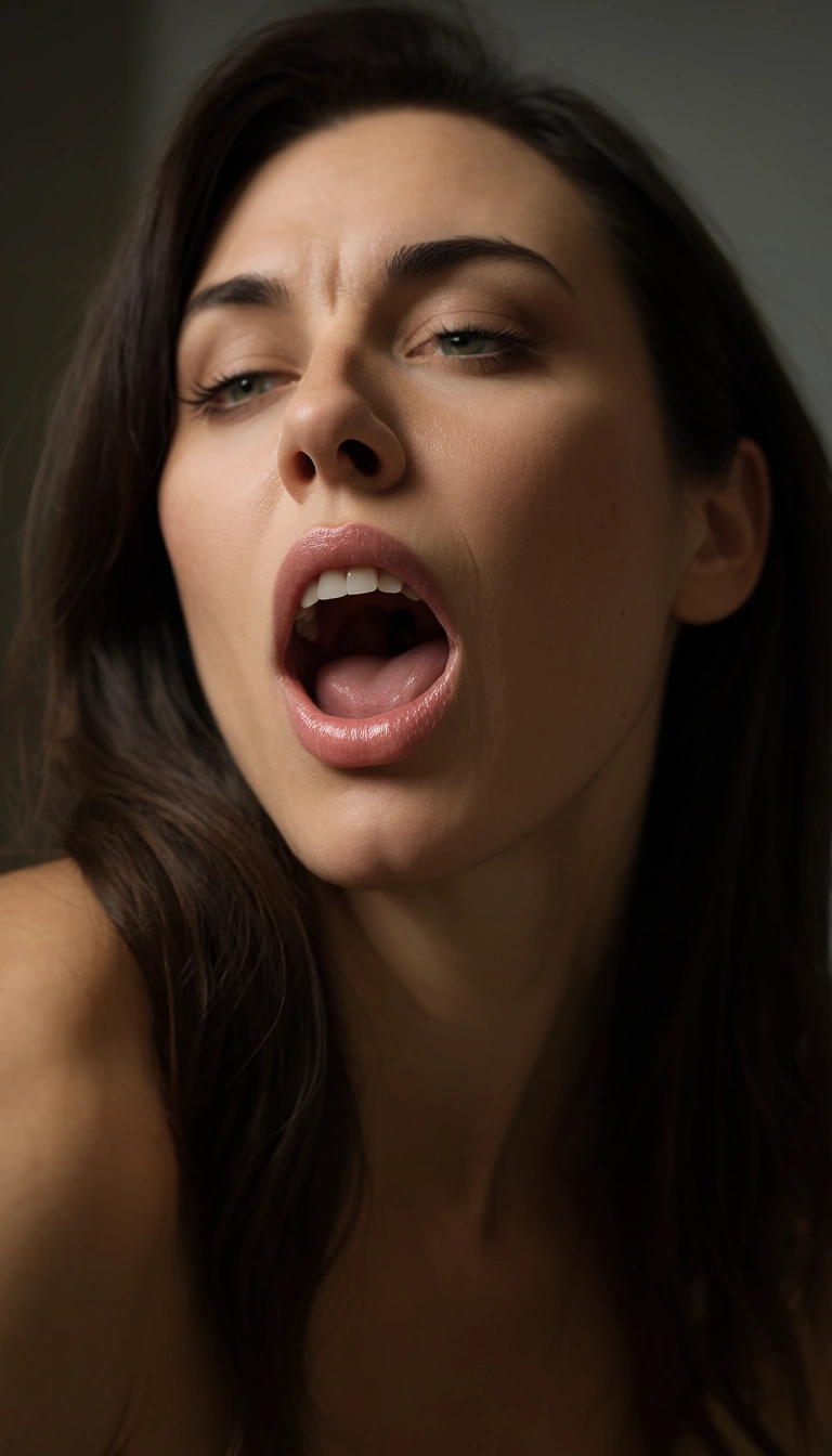 woman deepthroat