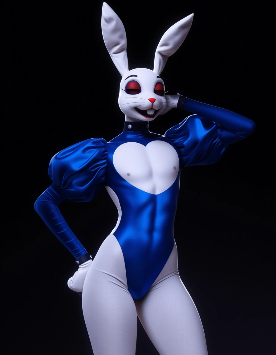 dslr, film grain, photorealistic, bunny boy, puffy sleeves, facesitting, RAW photo, hentai_studio_quality
