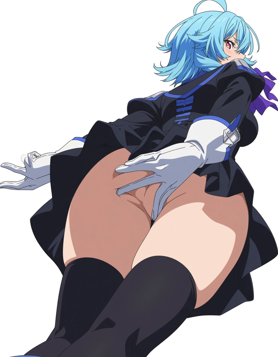 ultra detailed shading, solo, skindentation, white gloves, presenting, transparent background, intense passion, eroge aesthetic cum_in_pussy cum_on_breasts cumdrip school no_panties, (anime style:1.3), 2d, anime screencap, cel shading, flat color, @00osamio00