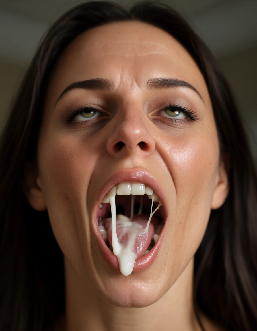 make cum come out of both of there pussies and mouth and both of them make ahegao face, score_9, score_8, candid photo, realistic skin texture, visible skin pores, film grain, depth of field