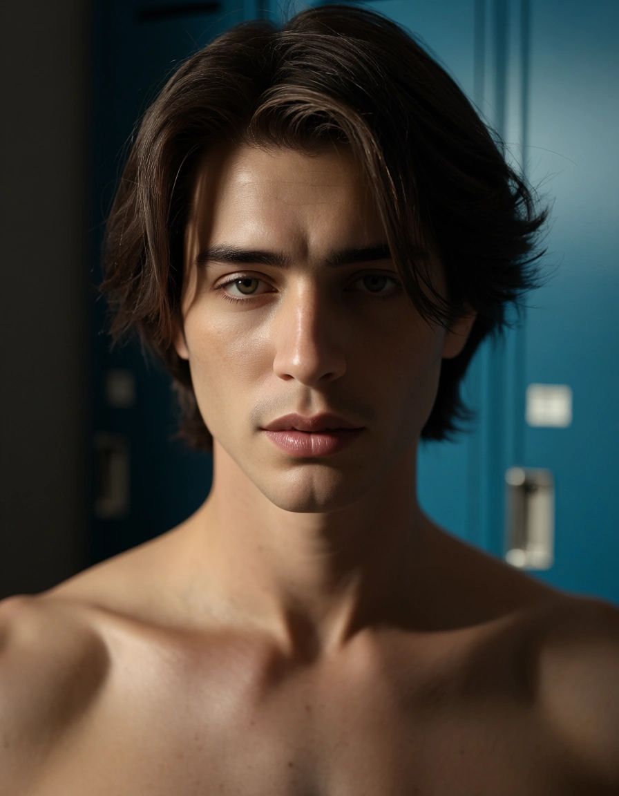 gay locker room gang bang natural skin texture, score_9, score_8, candid photo, realistic skin texture, visible skin pores, film grain, depth of field