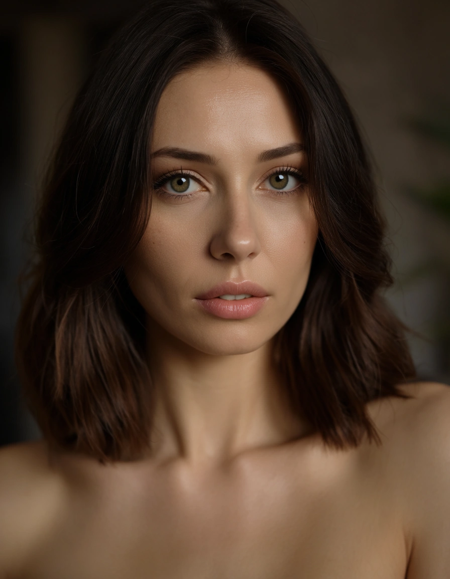Anime girl_on_top, score_9, score_8, candid photo, realistic skin texture, visible skin pores, film grain, depth of field