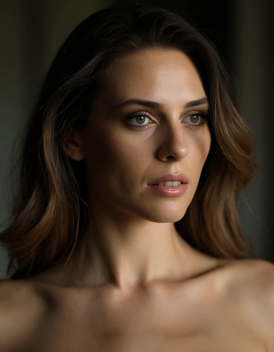 75 year old woman nude, score_9, score_8, candid photo, realistic skin texture, visible skin pores, film grain, depth of field