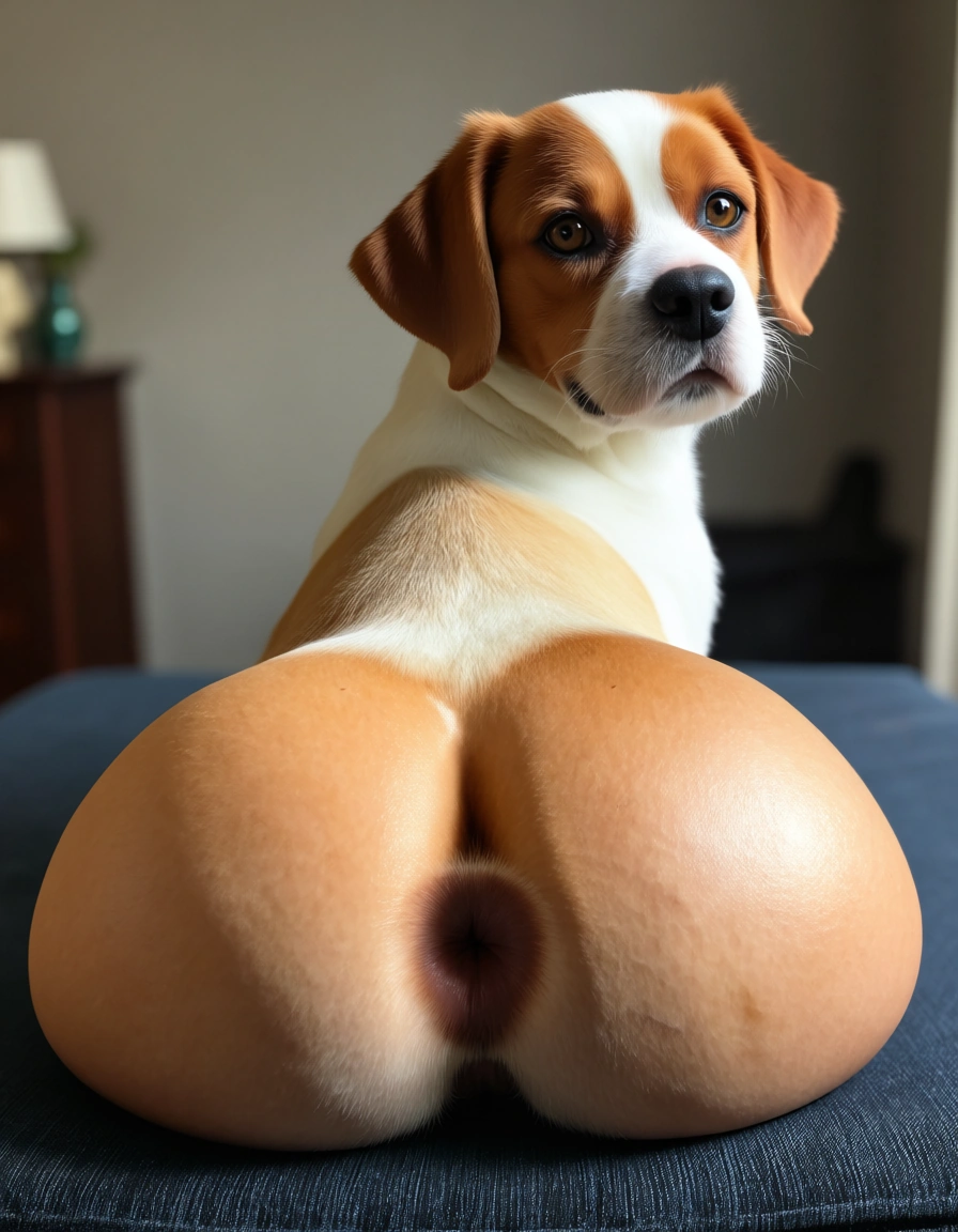 Create a hinata well-excited, puppy, with huge tits and a big, tasty ass., score_9, score_8, candid photo, realistic skin texture, visible skin pores, film grain, depth of field