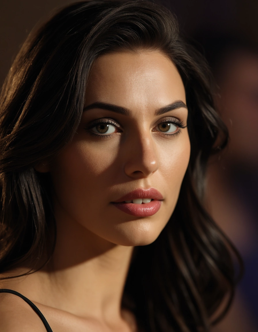 Salón de clases mujer con busto multiplicado por 20x y caderas enormes y glúteos gigantes, score_9, score_8, candid photo, realistic skin texture, visible skin pores, film grain, depth of field