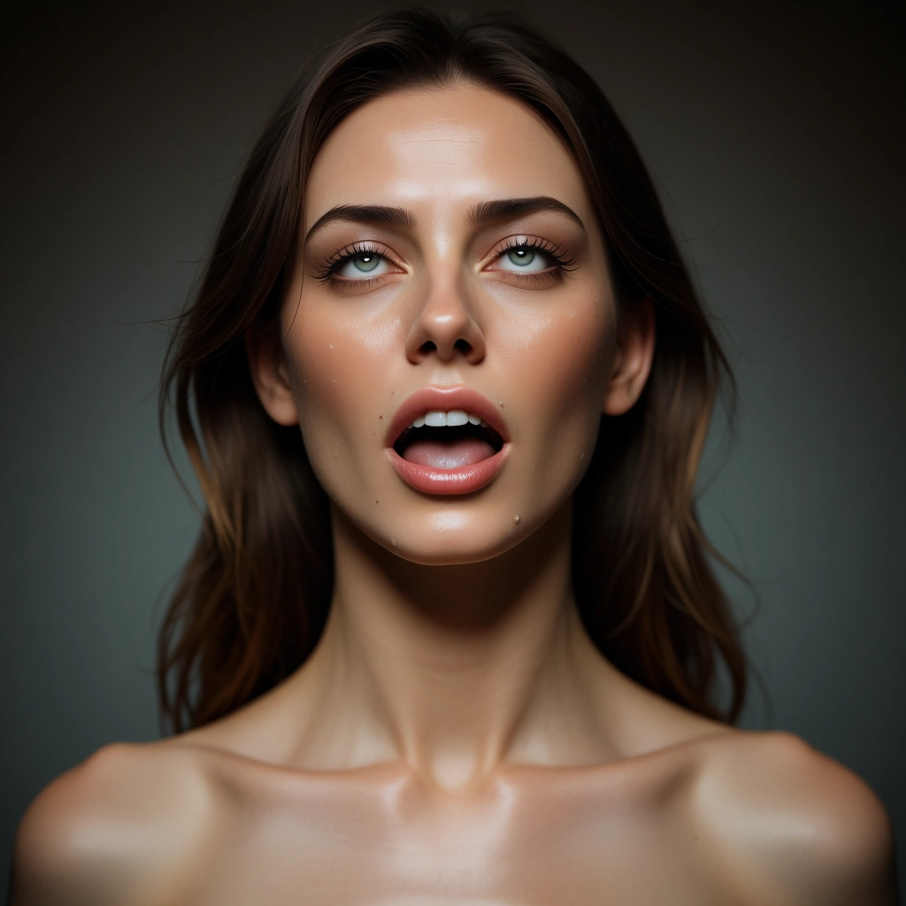 professional photo, high detail, milf, collarbone, alternate costume, ahegao, gradient background, 8k uhd photo
