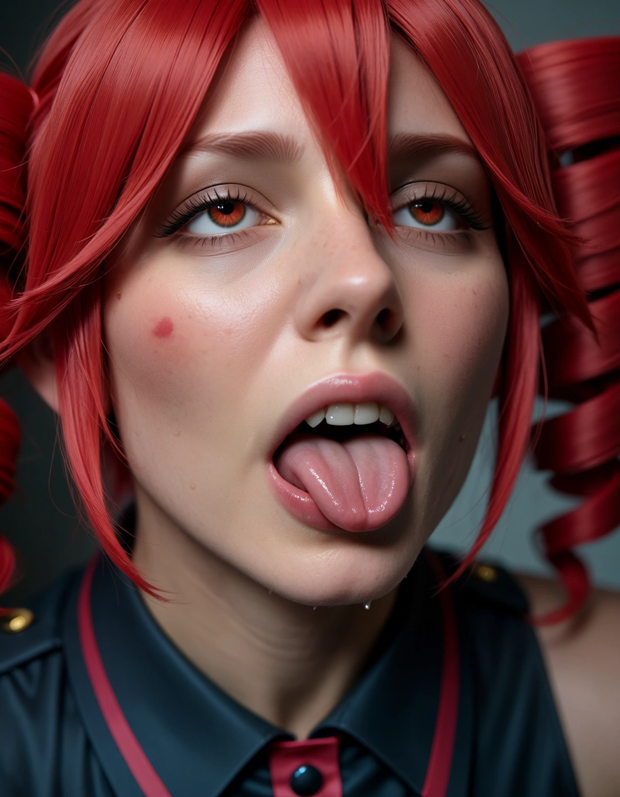 kasane teto being fucked, score_9, score_8, candid photo, realistic skin texture, visible skin pores, film grain, depth of field