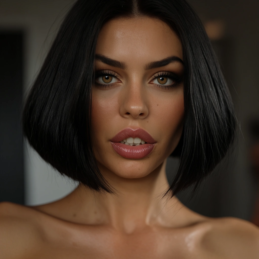 Sexy women with huge bobs and massive dick, score_9, score_8, candid photo, realistic skin texture, visible skin pores, film grain, depth of field