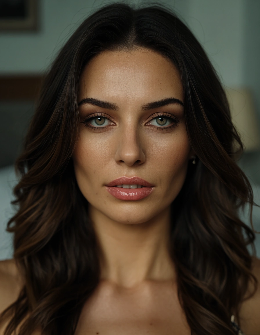 Haz la imagen de una morena sexy siendo cogida en un motel, score_9, score_8, candid photo, realistic skin texture, visible skin pores, film grain, depth of field, score_9, score_8, candid photo, realistic skin texture, visible skin pores, film grain, depth of field