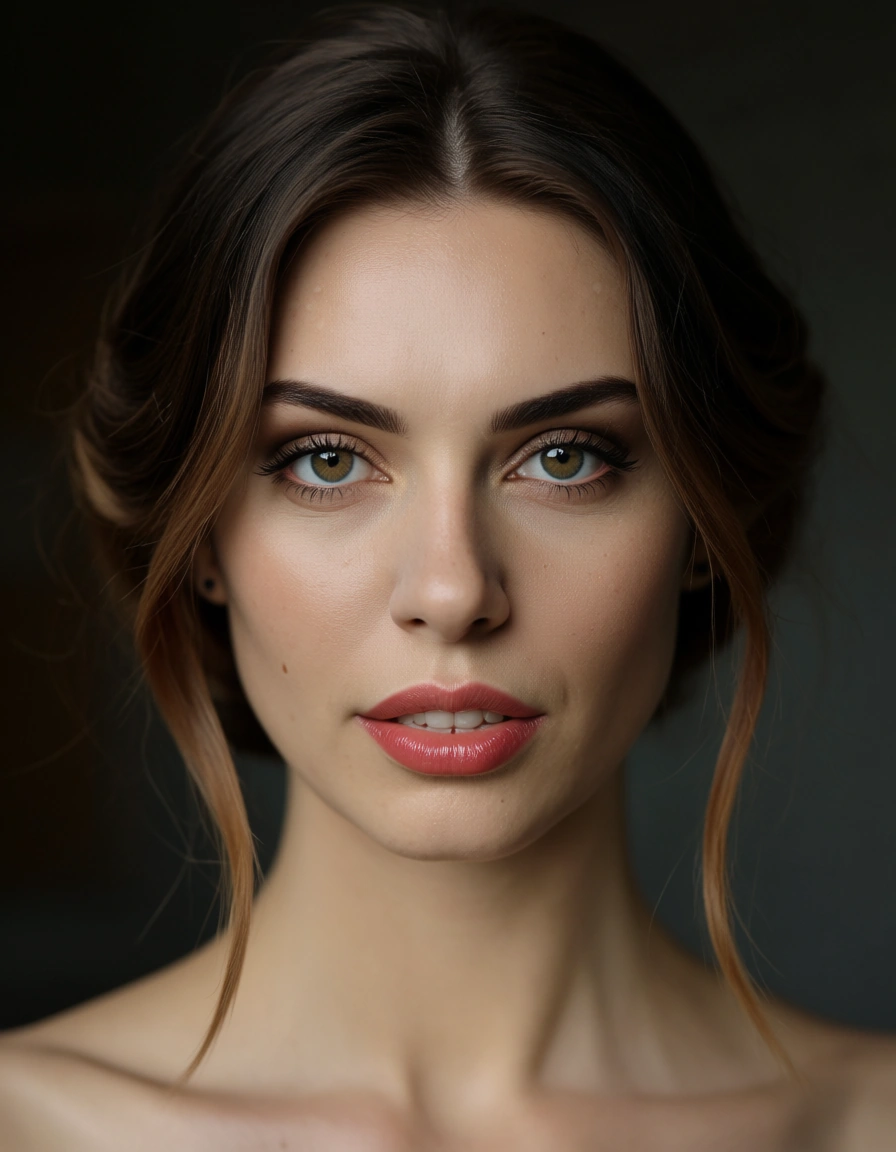 Eine curvy Frau mit dicken titten und einem großen Arsch würde ich gerne doggy nehem und dann ihn ihr abspritzen und dann rausziehen., score_9, score_8, candid photo, realistic skin texture, visible skin pores, film grain, depth of field