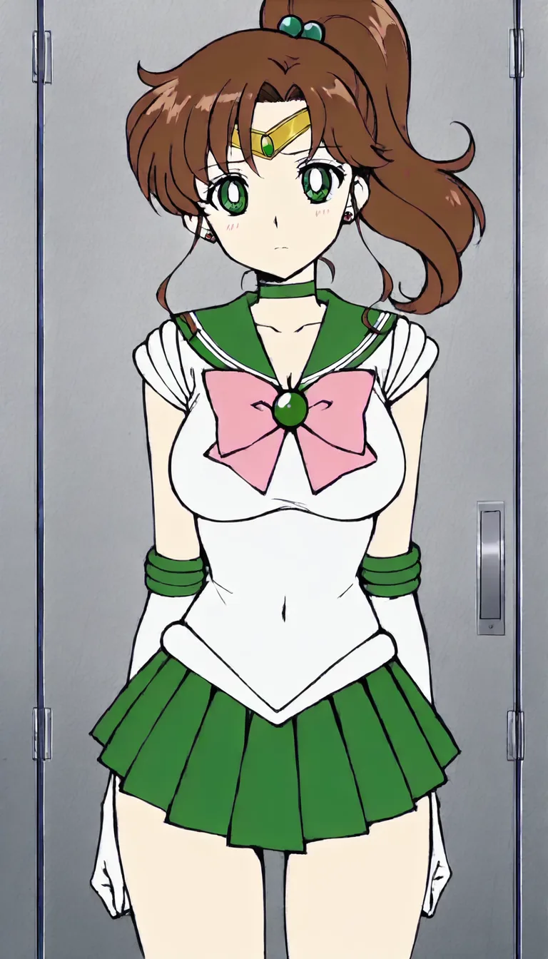 Sailor Jupiter clothed_sex looking_at_viewer breasts_out