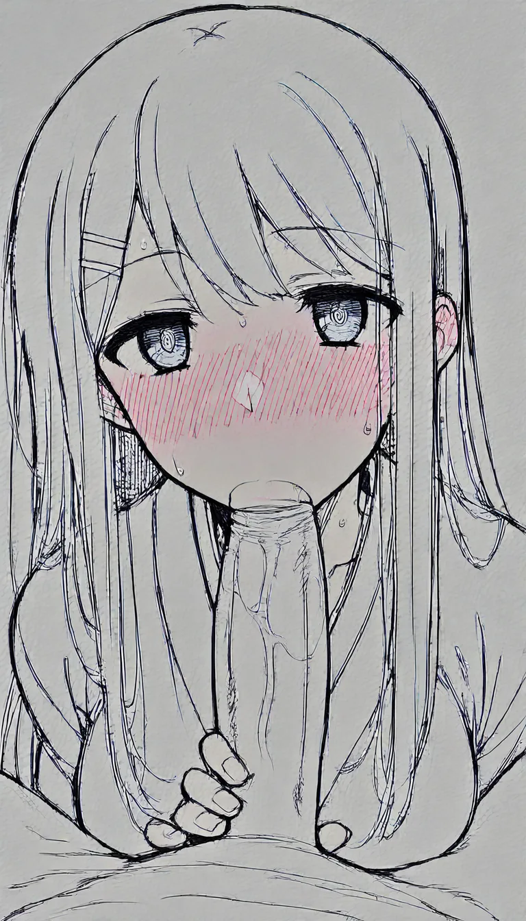 @maizono_sayaka fellatio pov blush