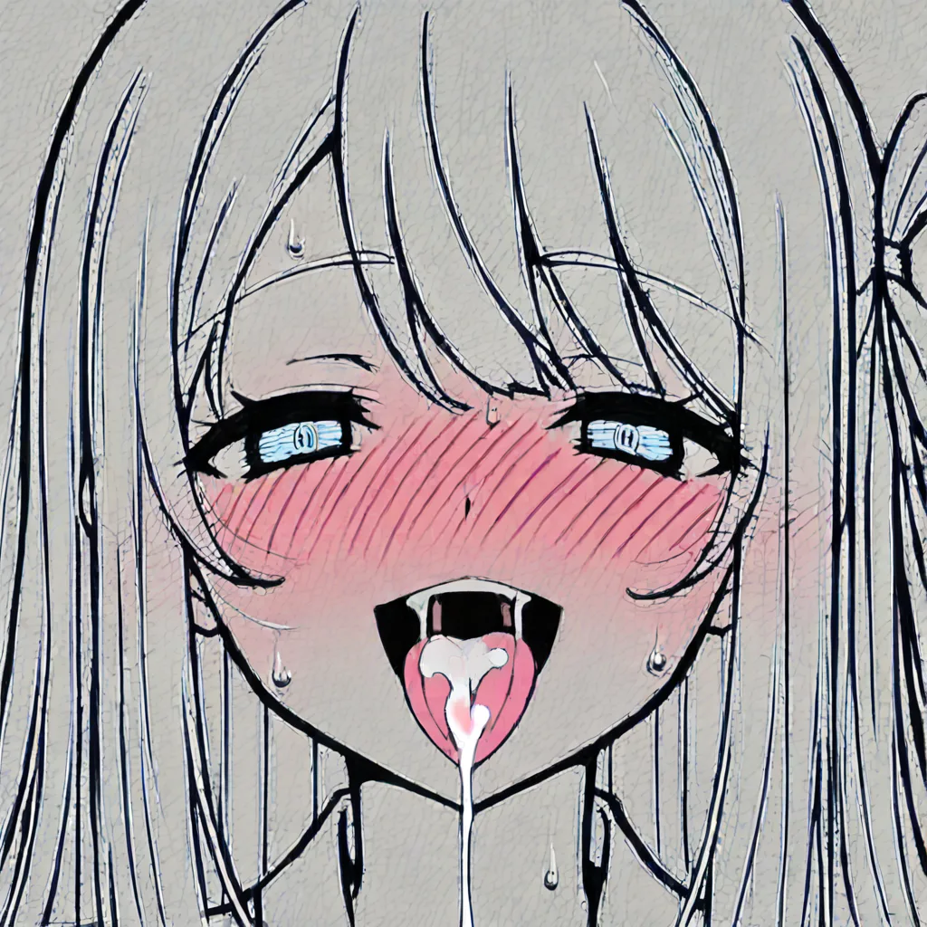 @maizono_sayaka cum_in_mouth blush smile naughty_face happy kiss tongue_out
