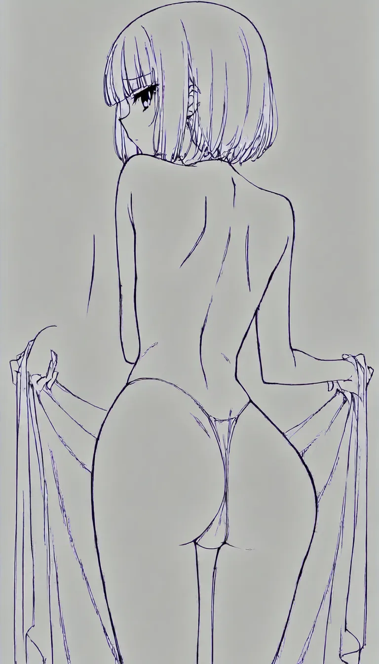 Girl take off all cloth slowly and touch ass_focus