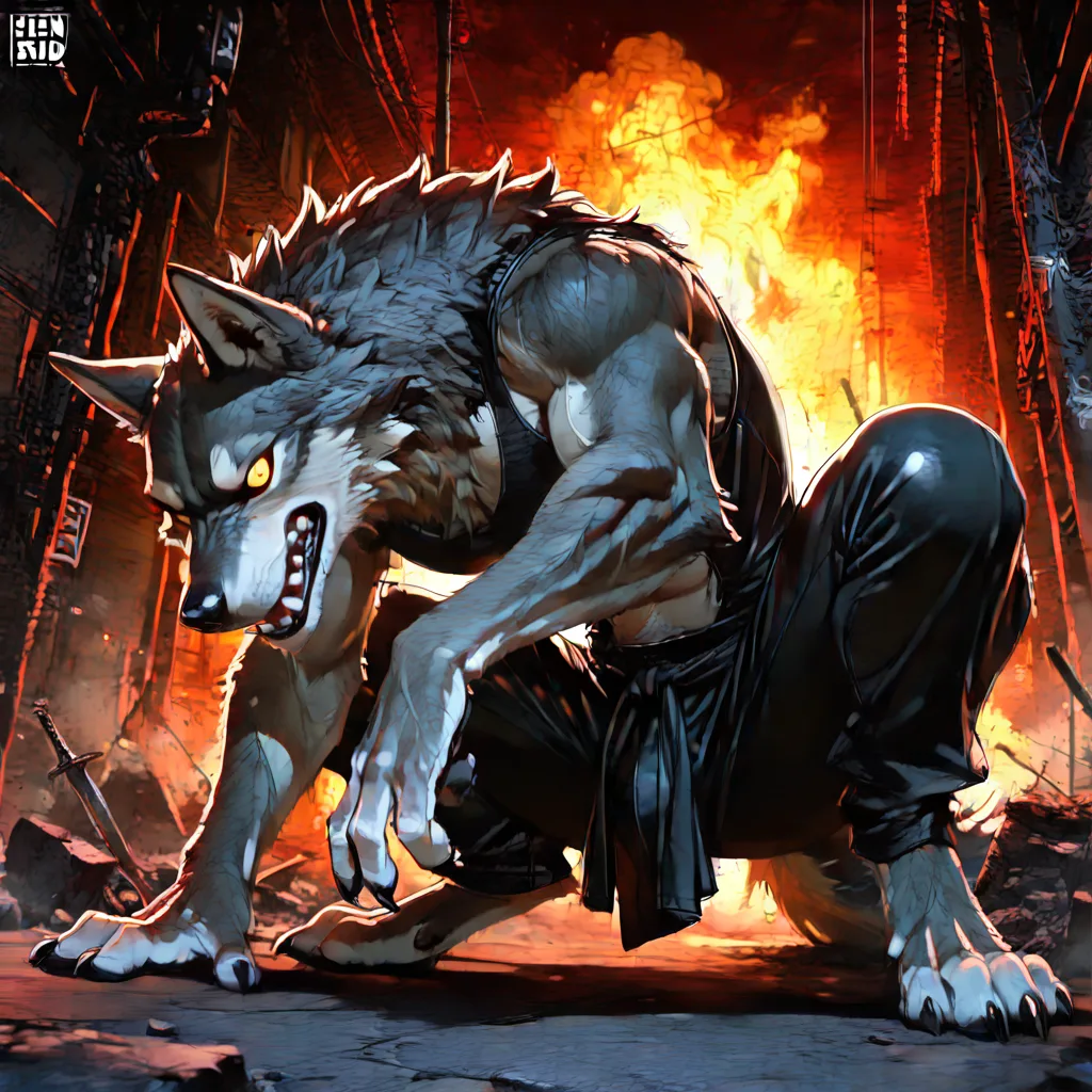 Mr. Wolf, from The Bad Guys, hentai_studio_quality
