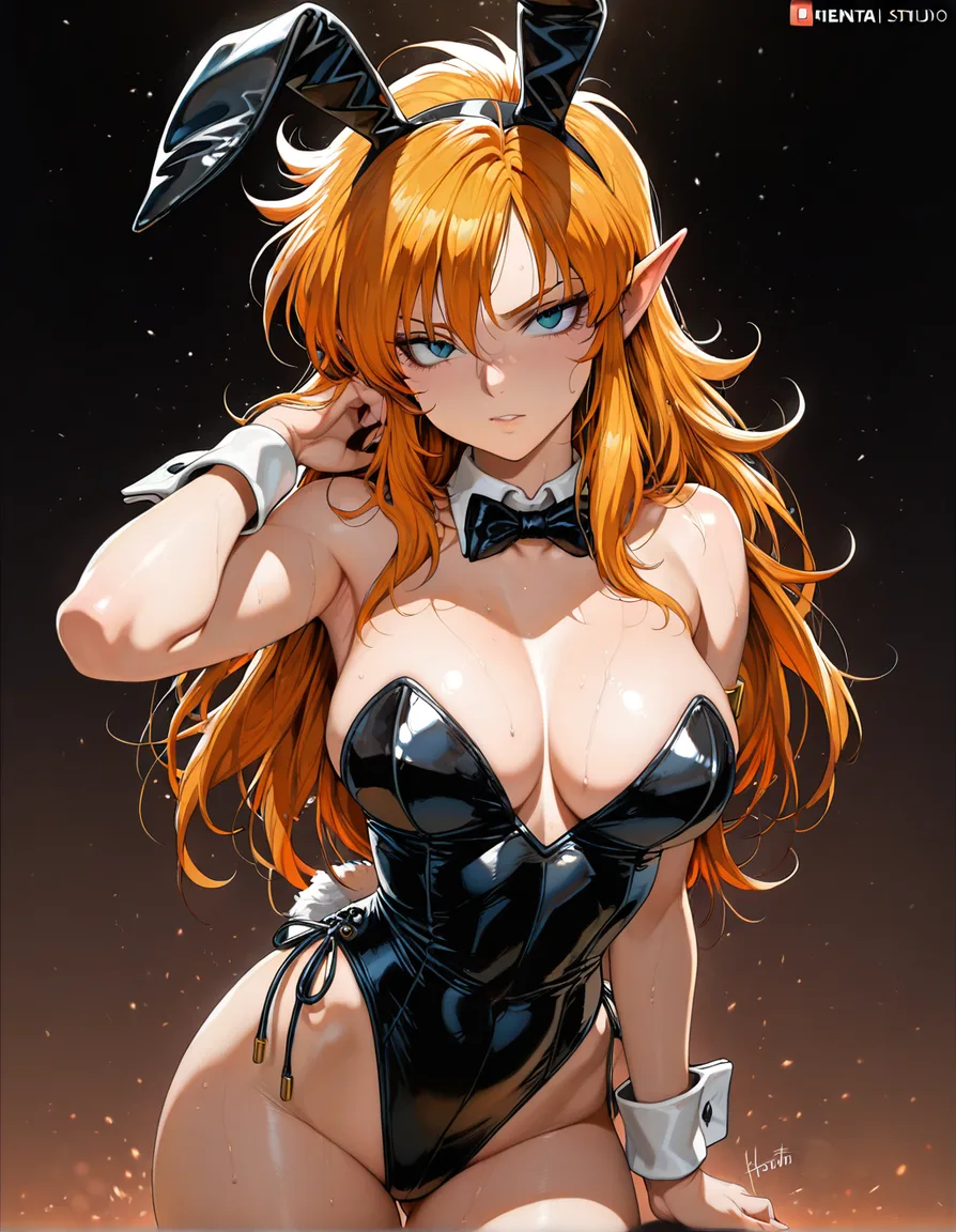 masterpiece , fight_iczer_1 , iczer_2 , playboy_bunny , pointy_ears ,hentai_studio_quality,, hentai_studio_quality