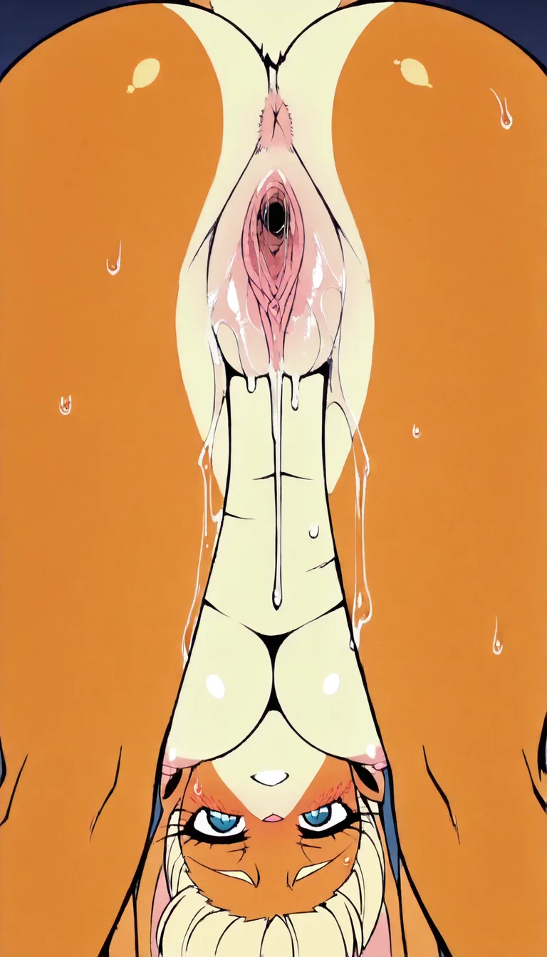 slippery curvy nude Lola Bunny, whole body drenched in lube, bent over, pussy dripping with desire, struggling to spread her pussy, barely able to touch herself she's so slick
