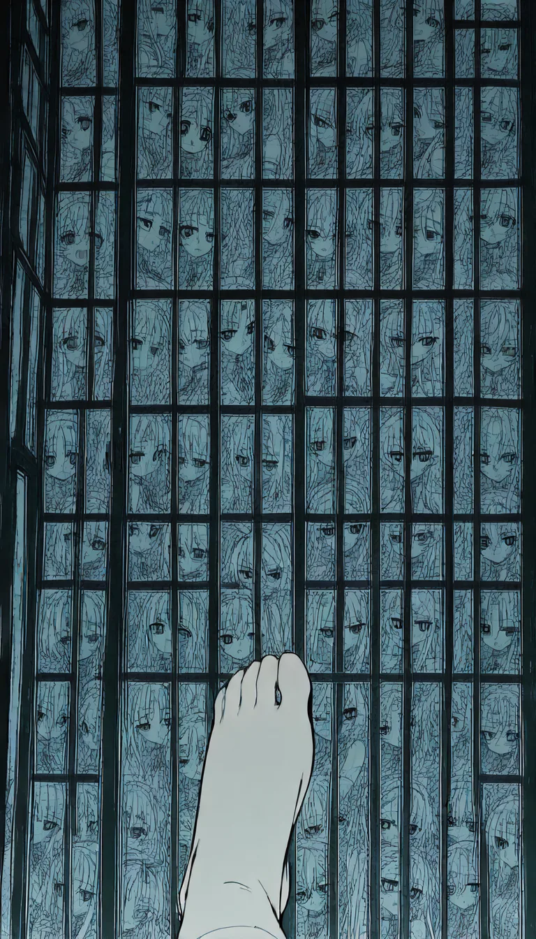 8k, sharp focus, detailed skin, 6+girls, white gloves, footjob, window light, natural skin texture