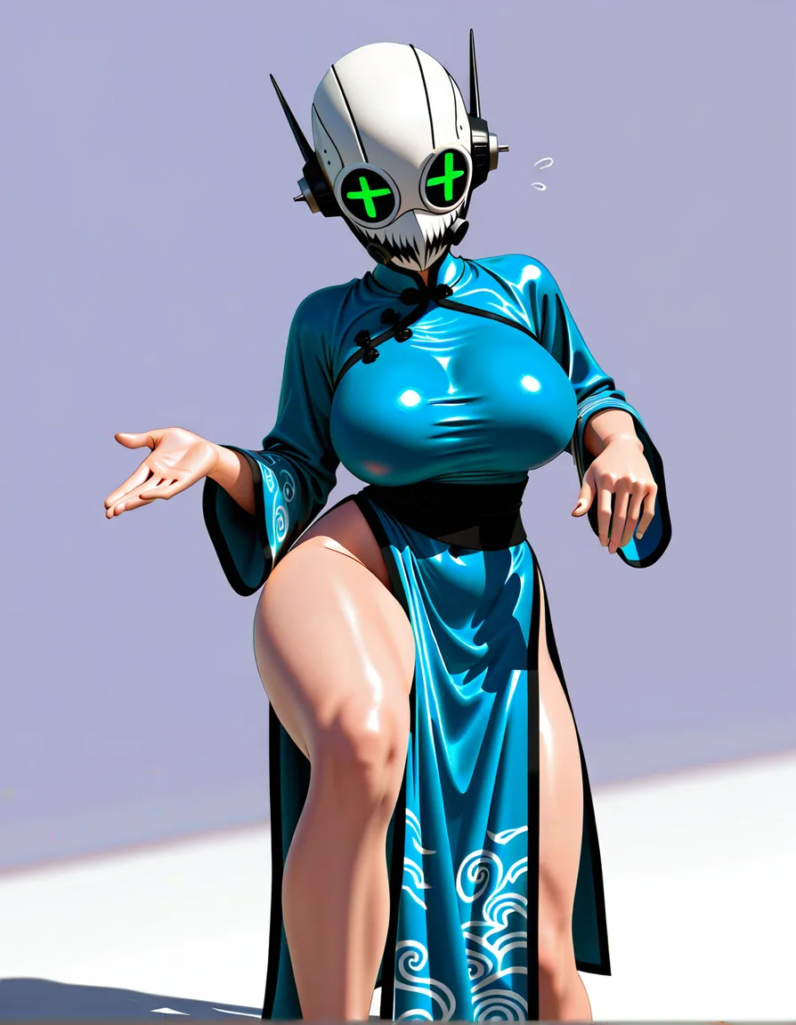 anime style, beautyful woman, shy look, big breast, extremely short blue ao dai dress, no penty, in a kung fu position, no background, white background, whole body visible, score_9, score_8, 3d render, octane render, subsurface scattering, ray tracing, smooth shading, score_9, score_8, 3d render, octane render, subsurface scattering, ray tracing, smooth shading